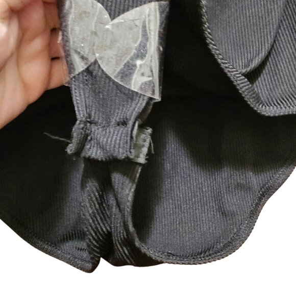 Asymmetric Black Ribbed Bodysuit With One Sleeve By PrettyLittleThing - 14 - Picture 5 of 10